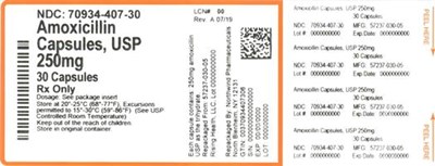 Label (70934 407 30   Rev A 07 19)